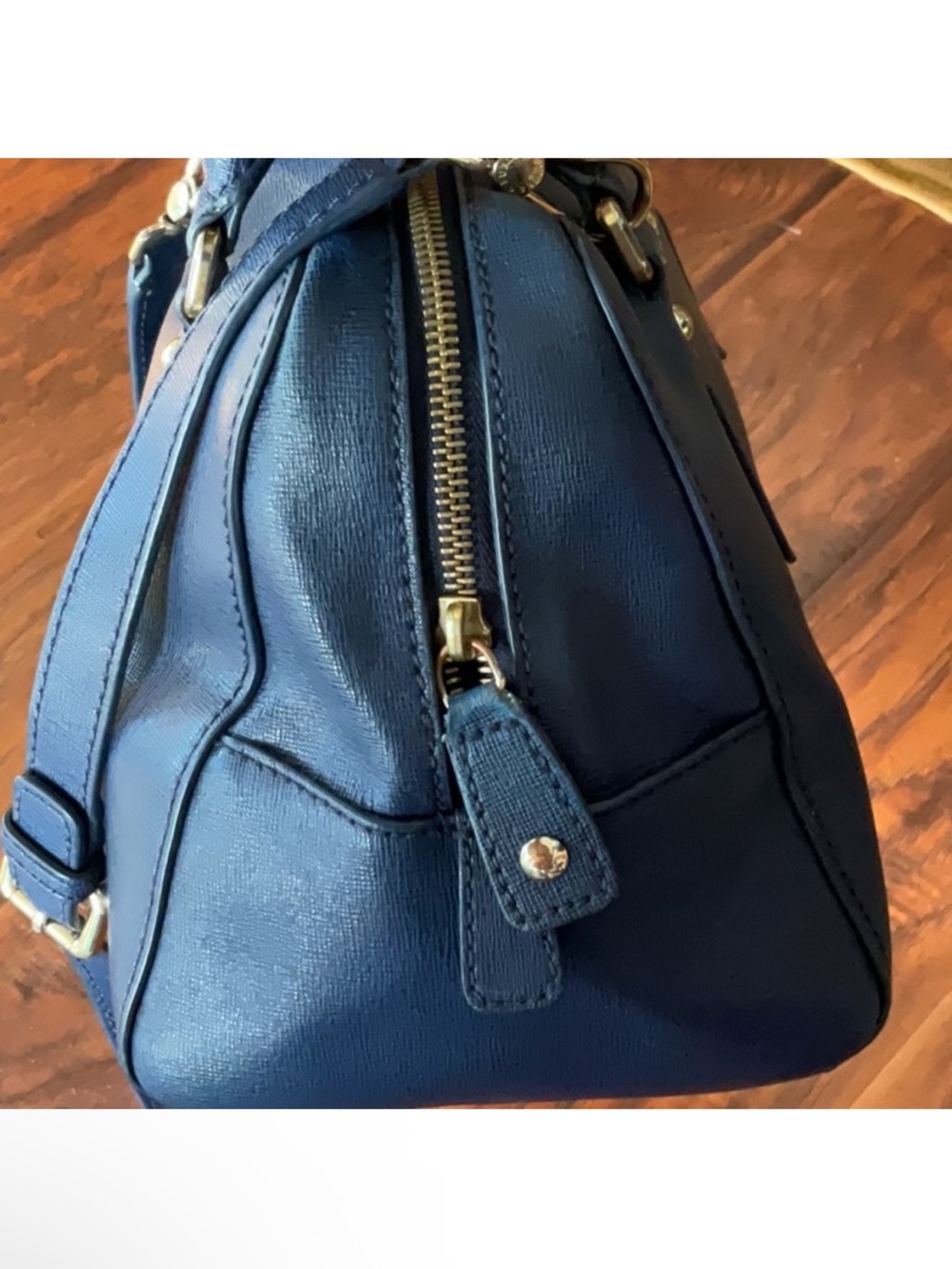 Furla 2way Navy Saffiano Leather Satchel - Picture 6 of 11